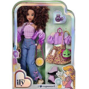 Disney 100 ILY 4EVER I Love Rapunzel Fashion Doll With Mix Match Outfits NEW